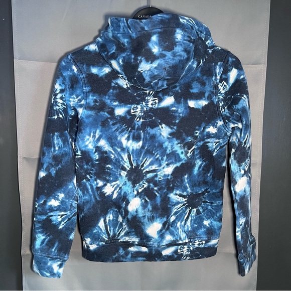 Youth Abercrombie & Fitch Blue Tie-Dye Hoodie - Picture 7 of 8